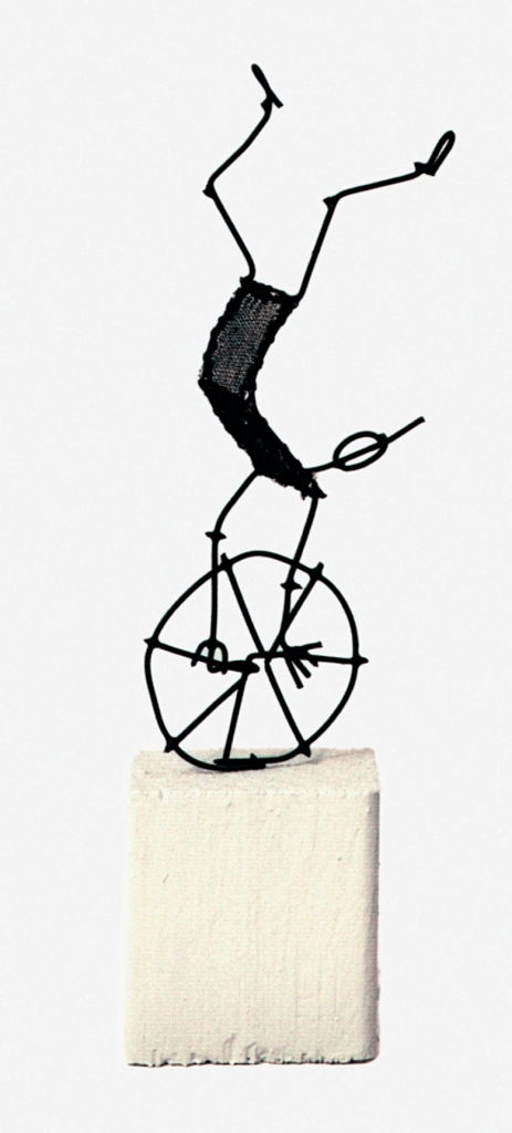 Skulptur Enhjuling